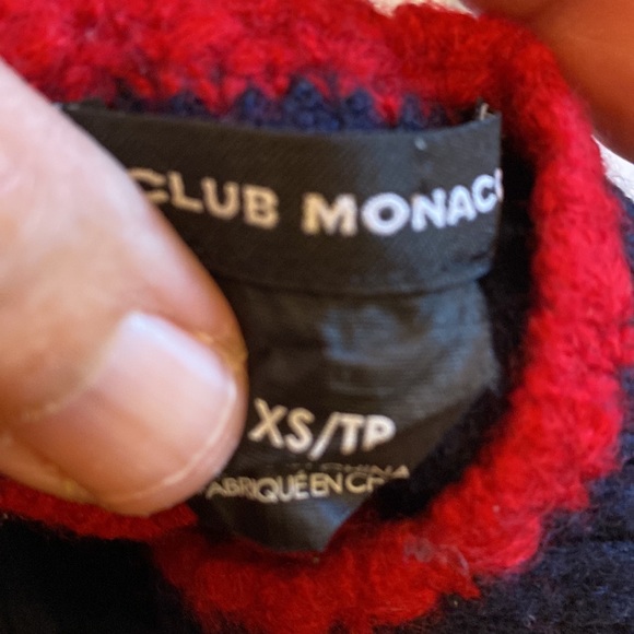 Club Monaco Xs blue sweater dress cloviee - Picture 8 of 8